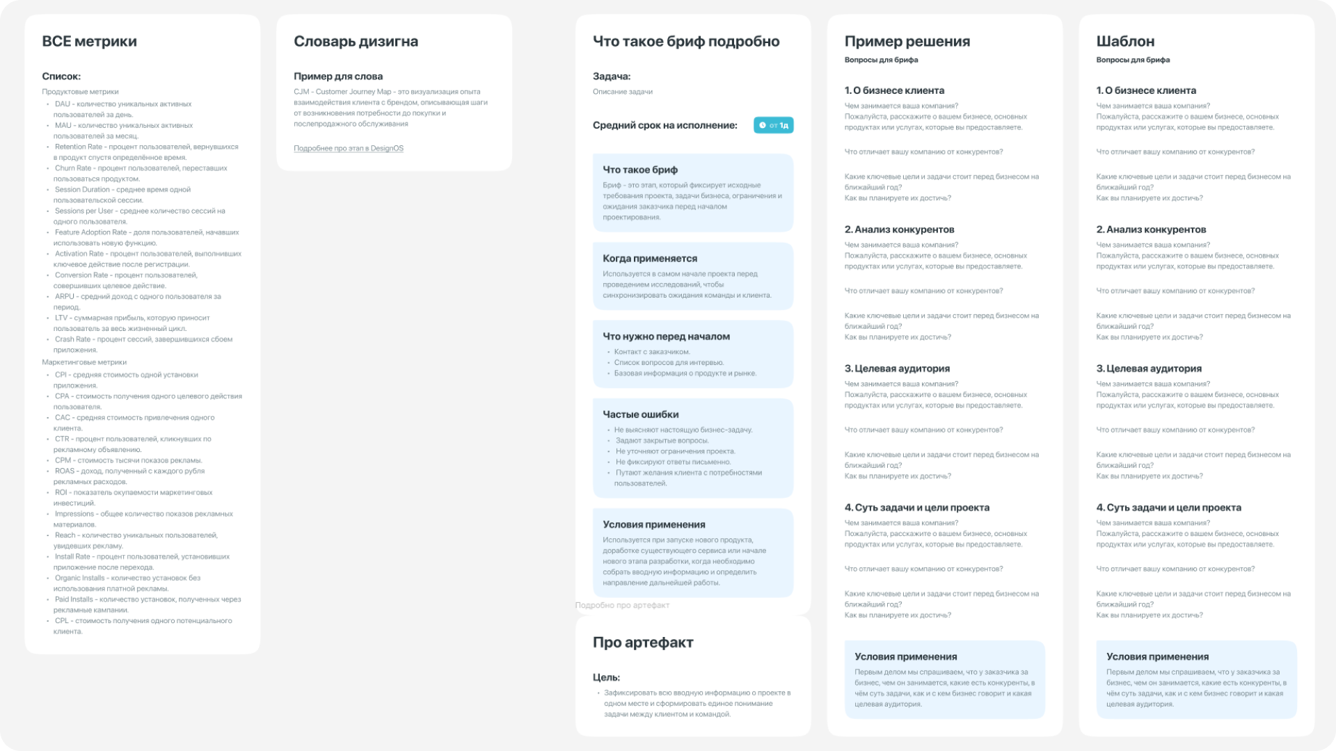 Шаблон этапов Design OS